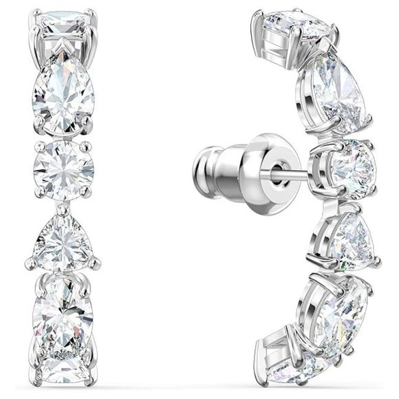 Sparkling Bling Things Jewelry - NWT Sparkling Bling Swarovski Crystal Rhinestone Hoop Pierced Earrings +…